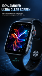 Health tracking smart watch with AEMAI branding - detailed view 3