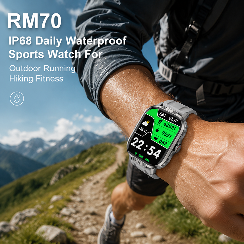 AEMAI RM70 smart watch daily wear business IP68 waterproof