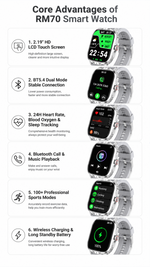 AEMAI RM70 smart watch daily wear business IP68 waterproof - detailed view 5