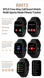 Health tracking smart watch with AEMAI branding - detailed view 1