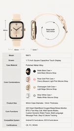 Health tracking smart watch with AEMAI branding - detailed view 6