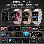 Health tracking smart watch with AEMAI branding - view 2