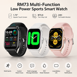 Health tracking smart watch with AEMAI branding - view 3