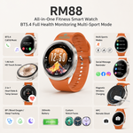 Health tracking smart watch with AEMAI branding - view 3