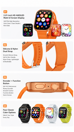 Health tracking smart watch with AEMAI branding - detailed view 4