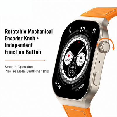 AEMAI RM90 Precision Smart Watch - Square HD, Silver Metal Case
