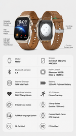 Health tracking smart watch with AEMAI branding - detailed view 6