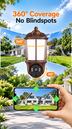 AEMAI S366 Wall-Lamp Security Camera - view 7