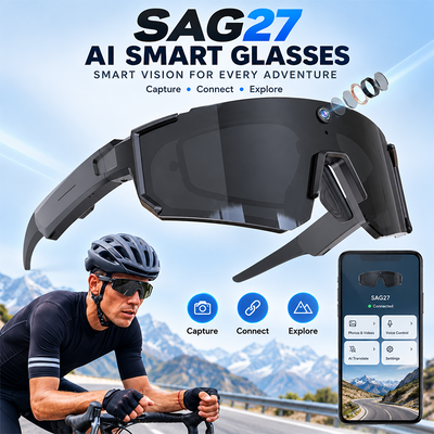 AEMAI SAG27 Camera Sunglasses - 8MP HD camera