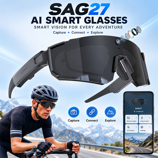 AEMAI SAG27 Camera Sunglasses - 8MP HD camera