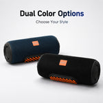 AEMAI bluetooth speaker dual color options black and deep blue side by side comparison choose your style
