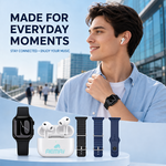 AEMAI T100 t100 smart watch with 4 straps & earbuds set - view 1