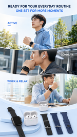 AEMAI T100 t100 smart watch with 4 straps & earbuds set - view 8
