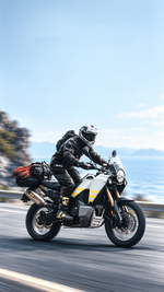 AEMAI TW109 motorcycle helmet intercom with FM radio LCD display and cyan light - detailed view 1