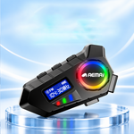 AEMAI TW110 IPX6 waterproof motorcycle helmet intercom with FM radio and RGB ring light - view 4