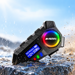 AEMAI TW110 IPX6 waterproof motorcycle helmet intercom with FM radio and RGB ring light - view 6