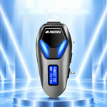 AEMAI TW112 motorcycle helmet intercom with FM LCD display and blue chevron light - view 2