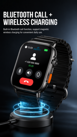 Health tracking smart watch with AEMAI branding - detailed view 1