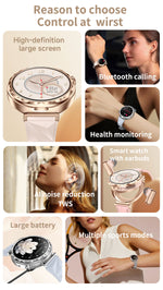 AEMAI smart watch reasons to choose HD screen bluetooth calling health monitoring AI noise reduction TWS earbuds large battery sports