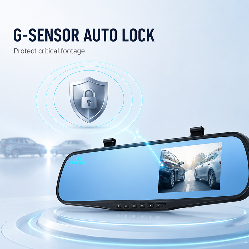 Dash cam with AEMAI branding