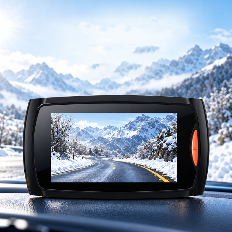 AEMAI XC5 dual-lens dash cam Full HD 1080P with six infrared LEDs and flip screen