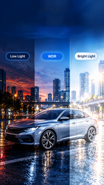 AEMAI XC5 dual-lens dash cam Full HD 1080P with six infrared LEDs and flip screen - detailed view 1