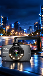 AEMAI XC5 dual-lens dash cam Full HD 1080P with six infrared LEDs and flip screen - detailed view 3