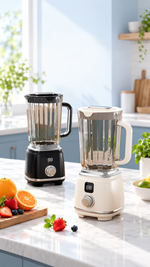AEMAI XJ104 Countertop Blender - Rotary Dial + Glass Jug