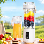 AEMAI XJ105 white portable USB blender bottle with carry handle for fresh juice - view 3