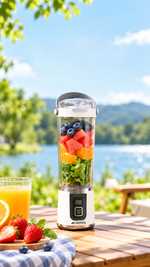AEMAI XJ106 portable blender with digital display and four blending modes - detailed view 5
