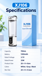 AEMAI XJ106 portable blender with digital display and four blending modes - detailed view 6