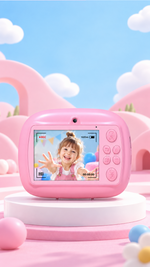 AEMAI XJD67 pink kids instant print camera with built-in thermal printer - detailed view 1