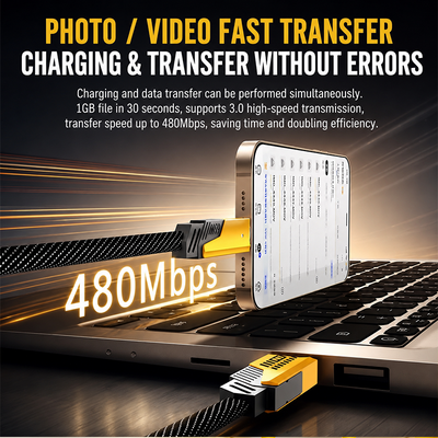 AEMAI XP01 USB 3.0 High-Speed Transfer Cable – 480Mbps, Photo & Video Fast Transfer - USB 3.0 high-speed da...