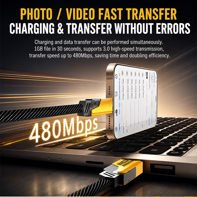 AEMAI XP01 USB 3.0 high speed transfer cable 480Mbps photo video backup