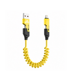 AEMAI XP11 4-in-1 spring fast charging cable 65W retractable yellow - view 5