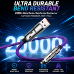 AEMAI XP12 240W high power fast charging cable USB-A to Lightning purple - view 3