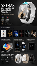 Health tracking smart watch with AEMAI branding - detailed view 3