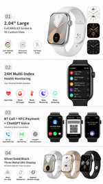 Health tracking smart watch with AEMAI branding - detailed view 4