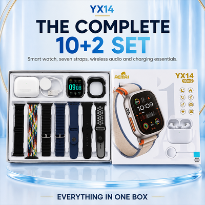 AEMAI YX14 Smart Watch + Headphones Bundle - HD Touch, Sport T...