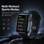 Health tracking smart watch with AEMAI branding