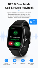 AEMAI YX9 smart watch full HD color touch display silver case fitness - detailed view 6