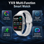 AEMAI YX9 smart watch full HD color touch display silver case fitness - view 4
