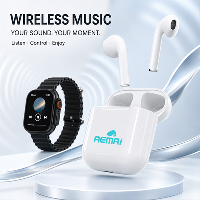 AEMAI YX90 Smart Watch Set Bundle - HD Display, Health Tracking