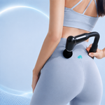 AEMAI ZP10 bendable long handle massage gun 4 massage heads deep tissue - view 3