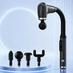 AEMAI ZP10 bendable long handle massage gun 4 massage heads deep tissue - view 4