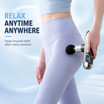Mini deep tissue massage gun with AEMAI branding