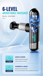 Mini deep tissue massage gun with AEMAI branding - detailed view 3