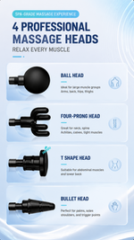 Mini deep tissue massage gun with AEMAI branding - detailed view 4
