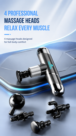 Mini deep tissue massage gun with AEMAI branding - detailed view 5