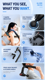 Mini deep tissue massage gun with AEMAI branding - detailed view 6